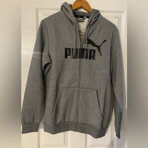 Puma Gray Zip-Up Hoodie